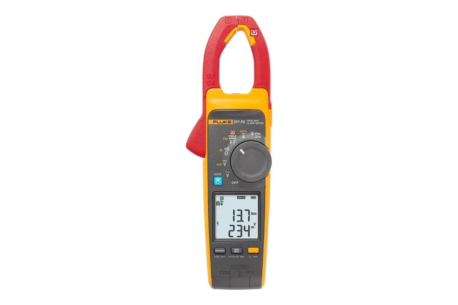 Fluke 377 FC True RMS Non-Contact Voltage Clamp Meter New Boxed - Image 2