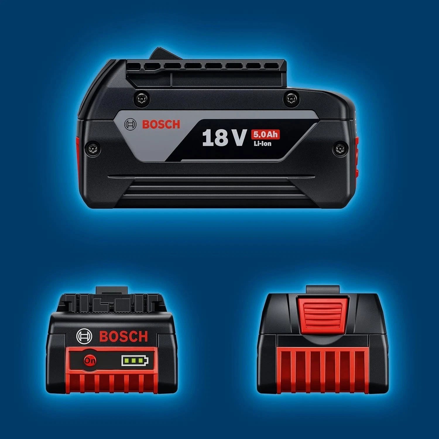 Bosch Professional GBA 18V 5.0Ah Battery Pack Rechargable Lithium-Ion Black - Image 4