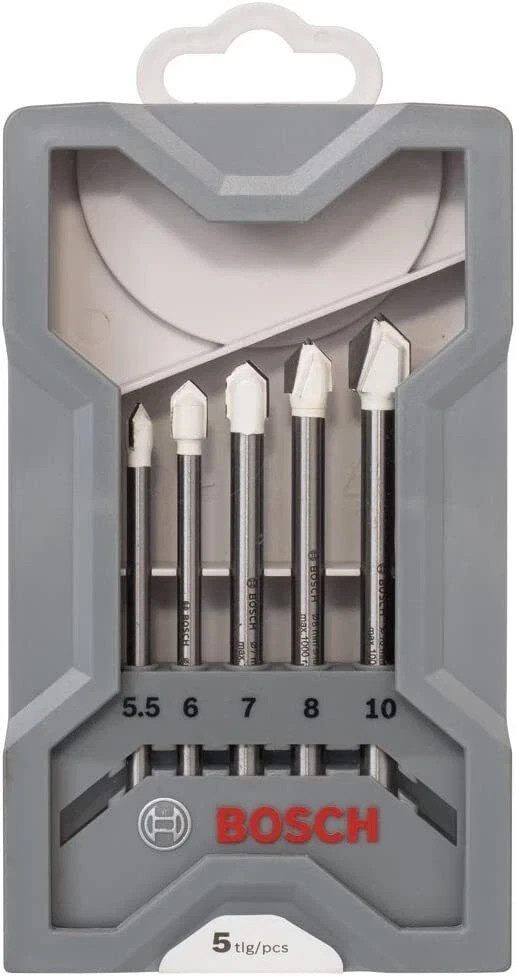 Bosch CYL-9 SoftCeramic Tile Drill Bit Set 5pc 5.5-10mm New