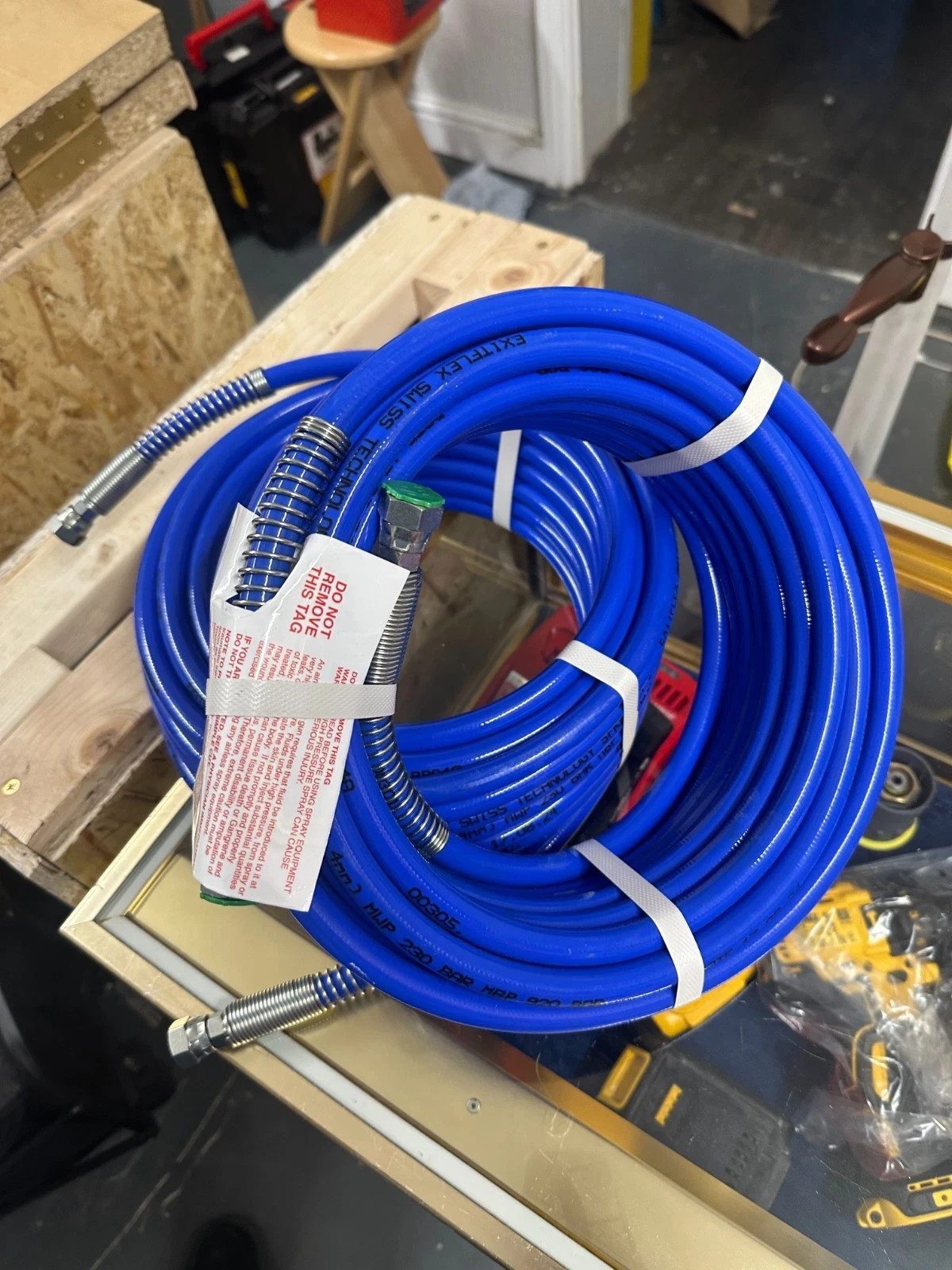 Exitflex High Pressure Hose 1/4 Inch 230 Bar (6.4mm) Swiss Technology Blue - Image 1