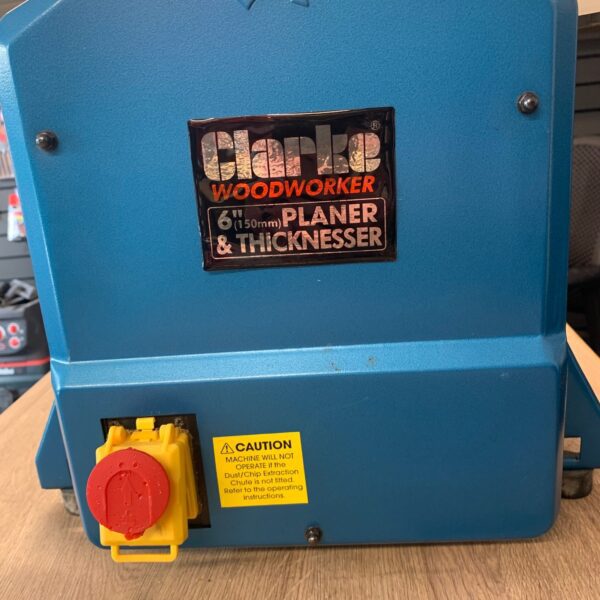 Clarke CPT-600 Planer Thicknesser 6in 150mm 230V Woodworker 1250W Benchtop Used