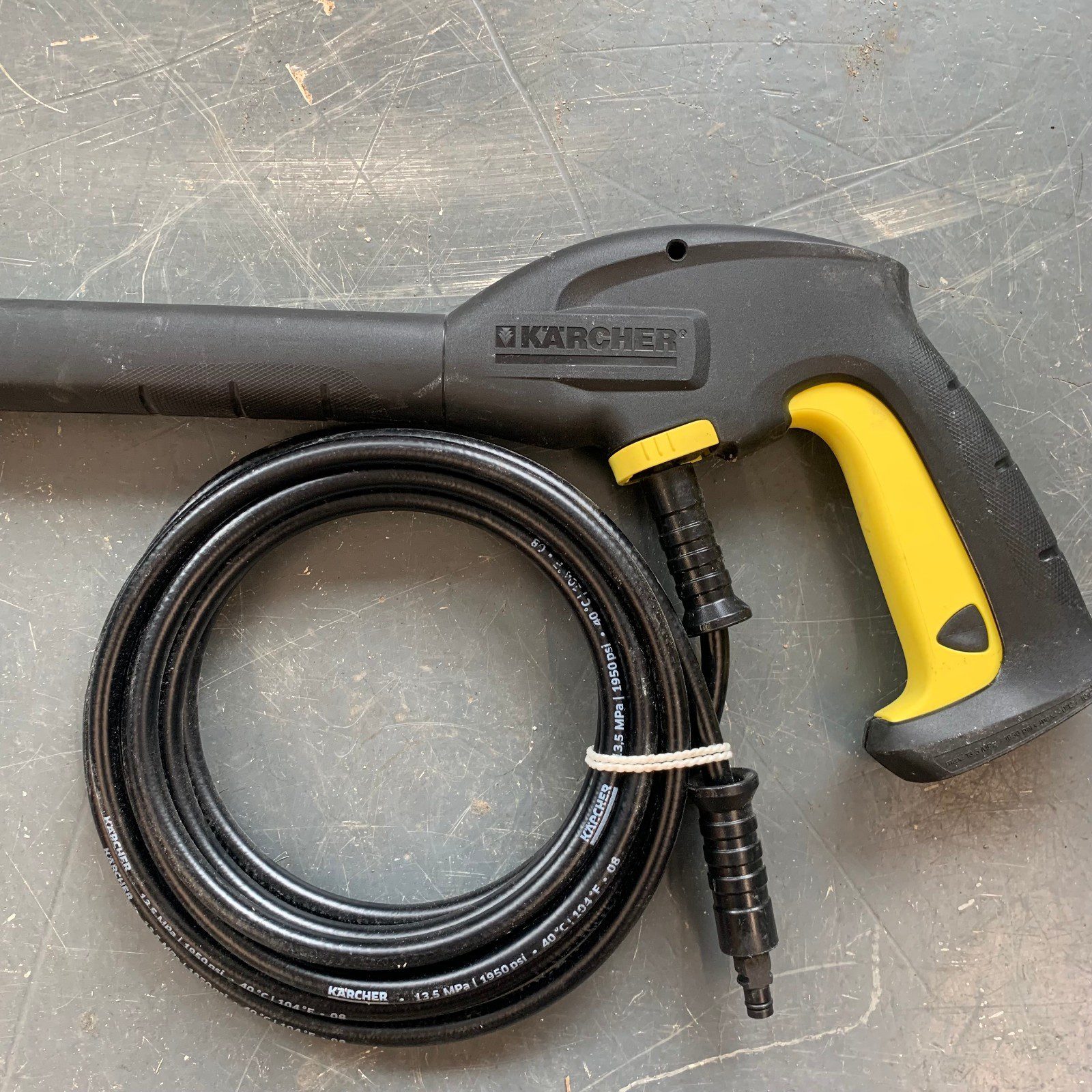 Karcher Pressure Washer Trigger Gun Lance Hose 13.5MPa 1950PSI Used - Image 2