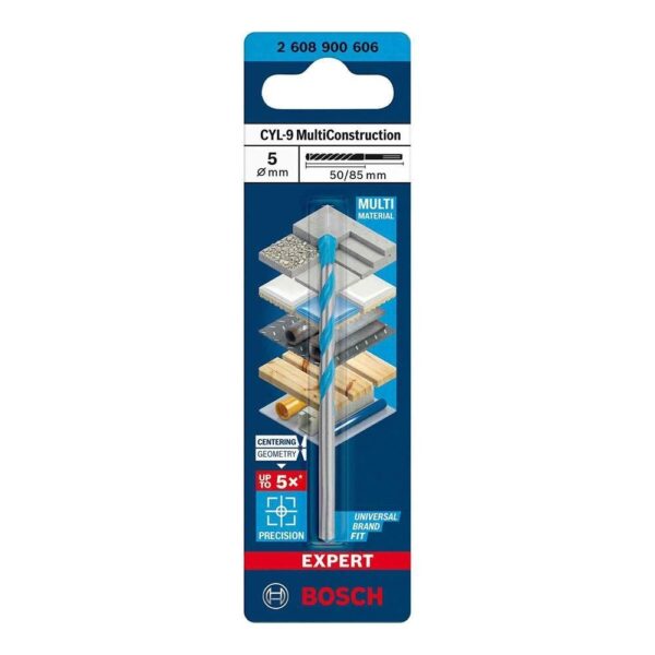 Bosch Expert CYL-9 MultiConstruction Drill Bit 5mm 50/85mm New