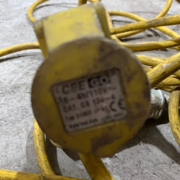 110V 16A 14m Site Extension Lead Cable 2P+E Used