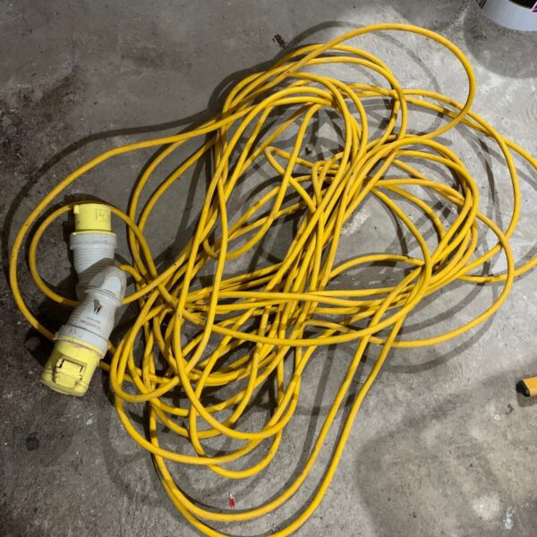 110V 16A 25m Site Extension Lead Cable 2P+E IP44 Used