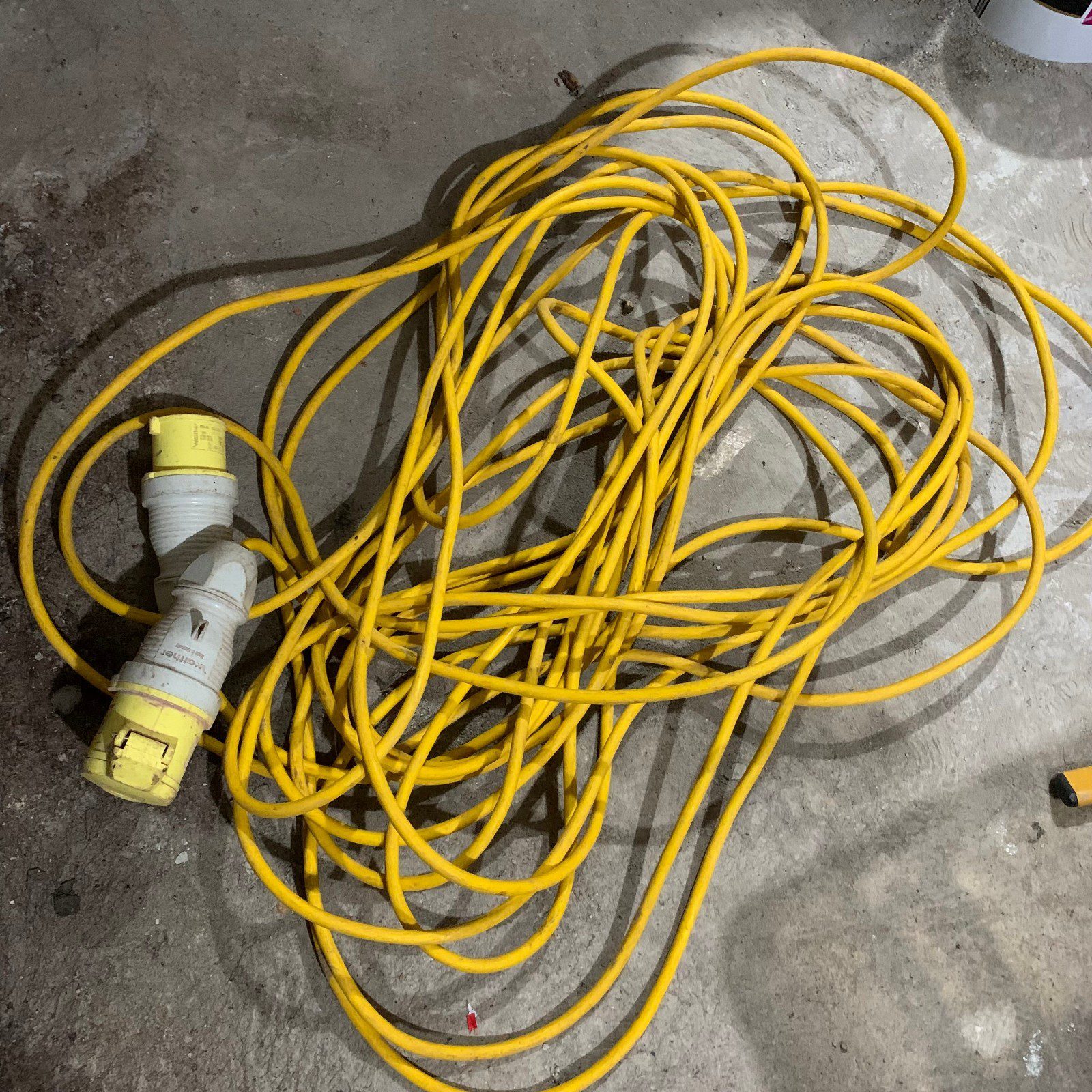 110V 16A 25m Site Extension Lead Cable 2P+E IP44 Used - Image 1