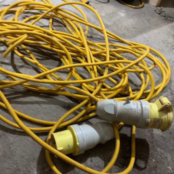 110V 16A 25m Site Extension Lead Cable 2P+E IP44 Used
