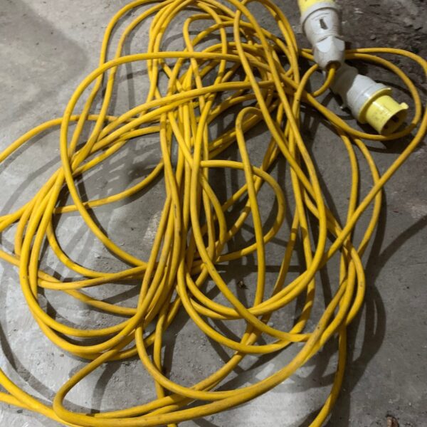 110V 16A 25m Site Extension Lead Cable 2P+E IP44 Used