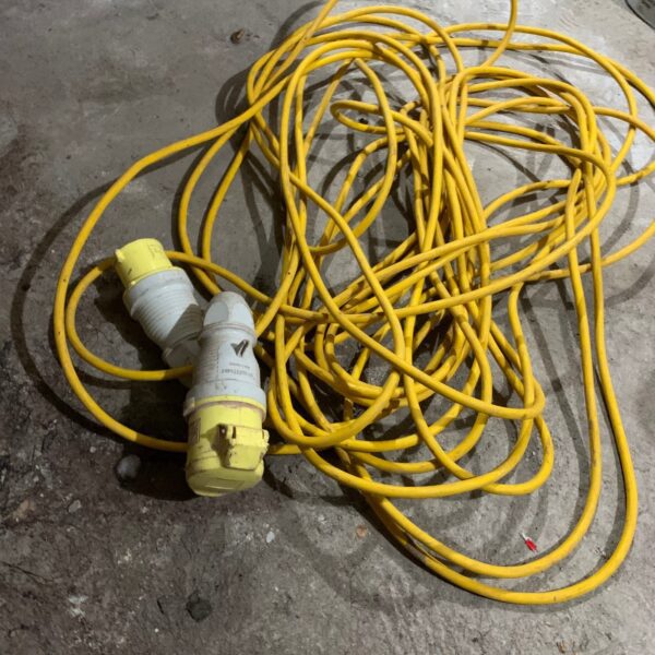 110V 16A 25m Site Extension Lead Cable 2P+E IP44 Used