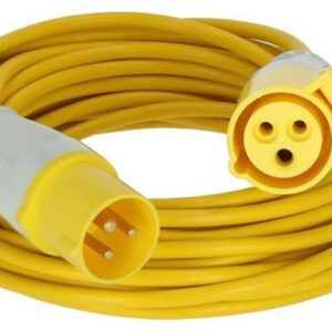 Brennenstuhl 110V Yellow Extension Lead Cable 16A IP44 New