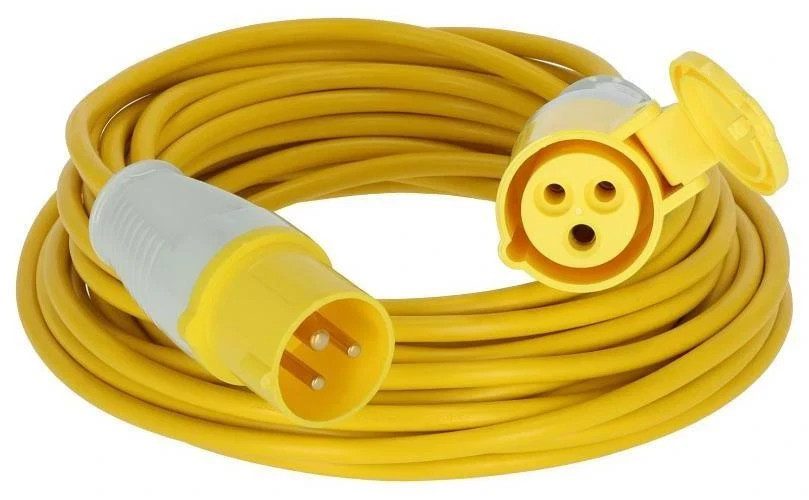 Brennenstuhl 110V Yellow Extension Lead Cable 16A IP44 New - Image 1