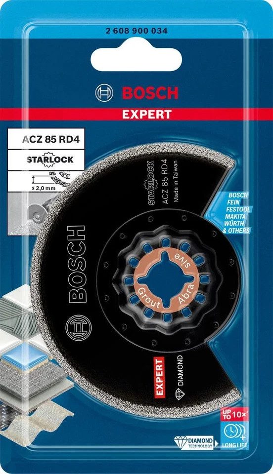 Bosch EXPERT ACZ 85 RD4 Starlock Diamond Grout Removal Blade 85mm New