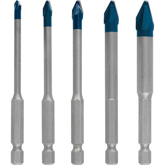 Bosch Expert HEX-9 HardCeramic Drill Bit Set 5pc 4-10mm New