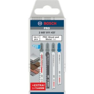 Bosch PRO Wood & Metal Jigsaw Blade Set 14+1 Piece 2 607 011 437 New