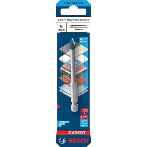 Bosch EXPERT HEX-9 Hard Ceramic Drill Bit 8mm x 90mm 2 608 902 309 New
