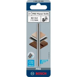 Bosch PRO Planer Knife 82mm 2 Piece Set 2 608 635 903 New