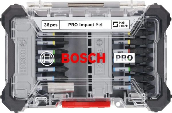 Bosch PRO Impact Screwdriver Bit Set 36 Piece 2608522517 New