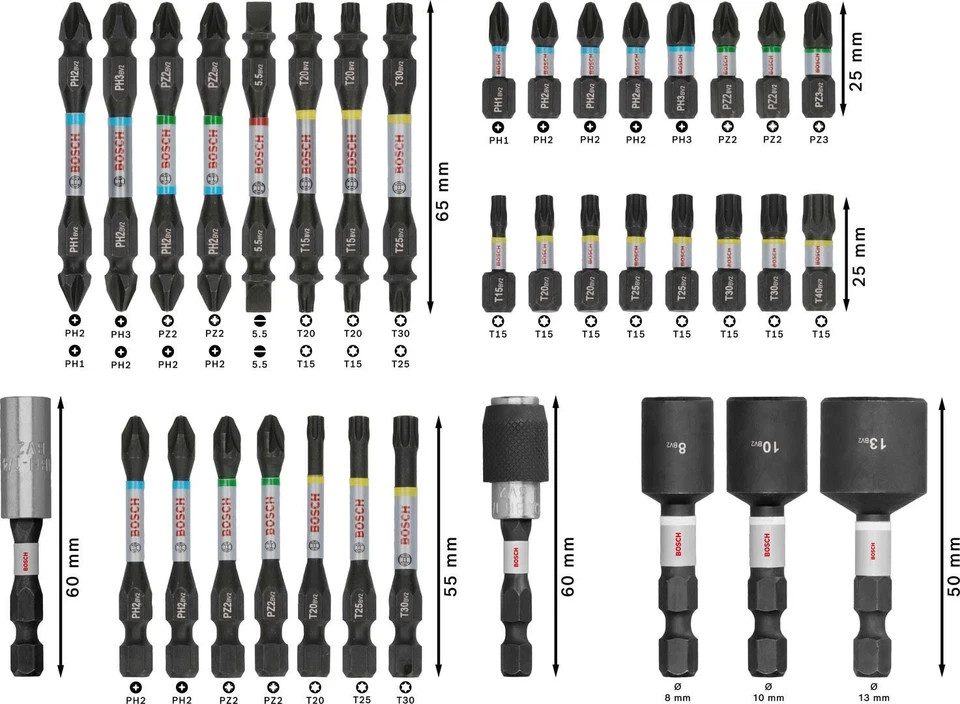 Bosch PRO Impact Screwdriver Bit Set 36 Piece 2608522517 New - Image 5