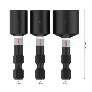 Bosch PRO Nutsetter Impact Set 8mm 10mm 13mm 3 Piece New