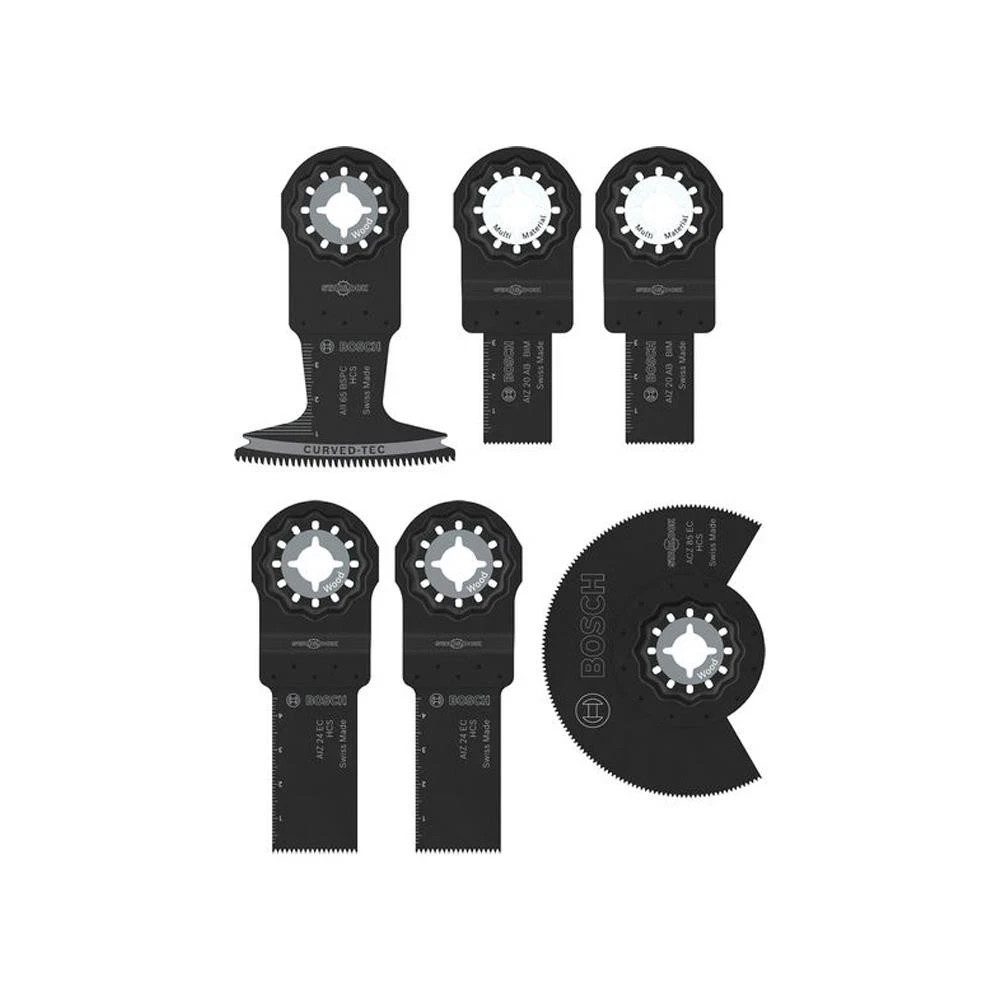 Bosch Starlock Wood & Soft Metal Multi Tool Blade Set 5+1 Piece 2 608 669 334 - Image 1