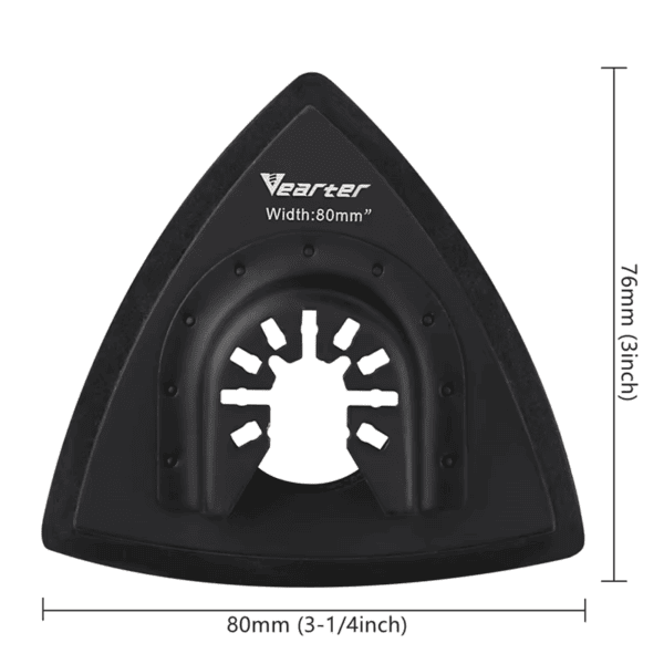 Vearter Oscillating Sanding Pad Set 19pcs 80mm Multi Tool Sandpaper Kit
