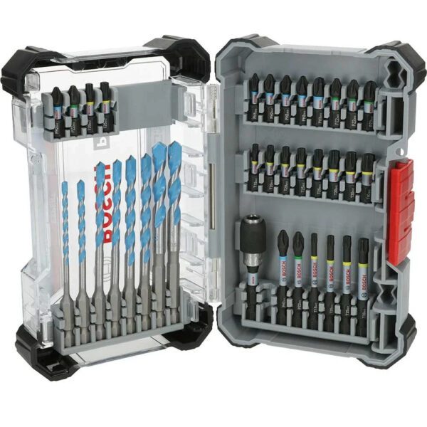 Bosch PRO Impact 35 Piece Mixed Drill Driver Bit Set Pick Click HEX-9 New