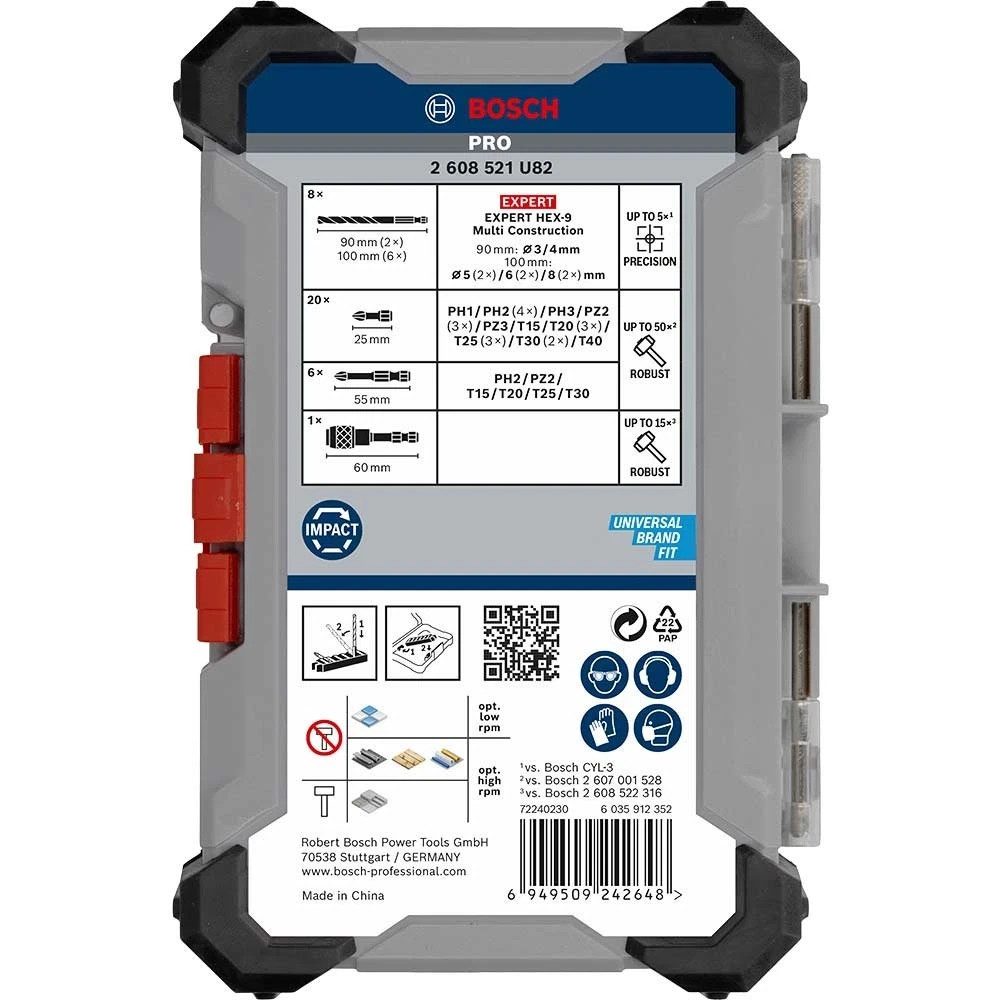Bosch PRO Impact 35 Piece Mixed Drill Driver Bit Set Pick Click HEX-9 New - Image 3