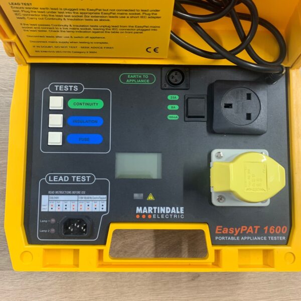 Martindale EasyPAT 1600 EPAT1600 230V Portable Appliance PAT Tester Kit
