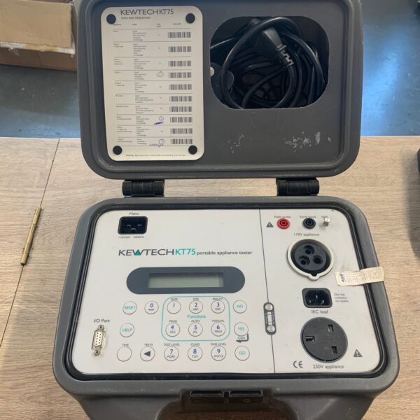 Kewtech KT75 110V 230V Portable Appliance PAT Tester Kit Refurbished