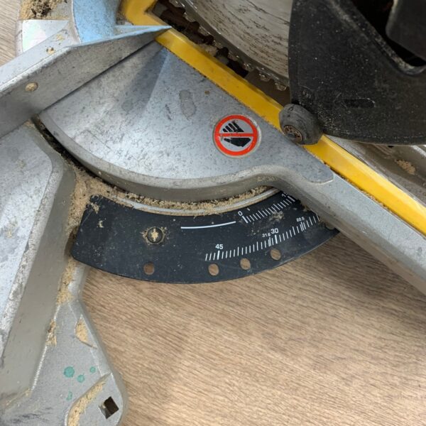 DeWalt DWS773 230V 216mm Sliding Compound Mitre Saw Used