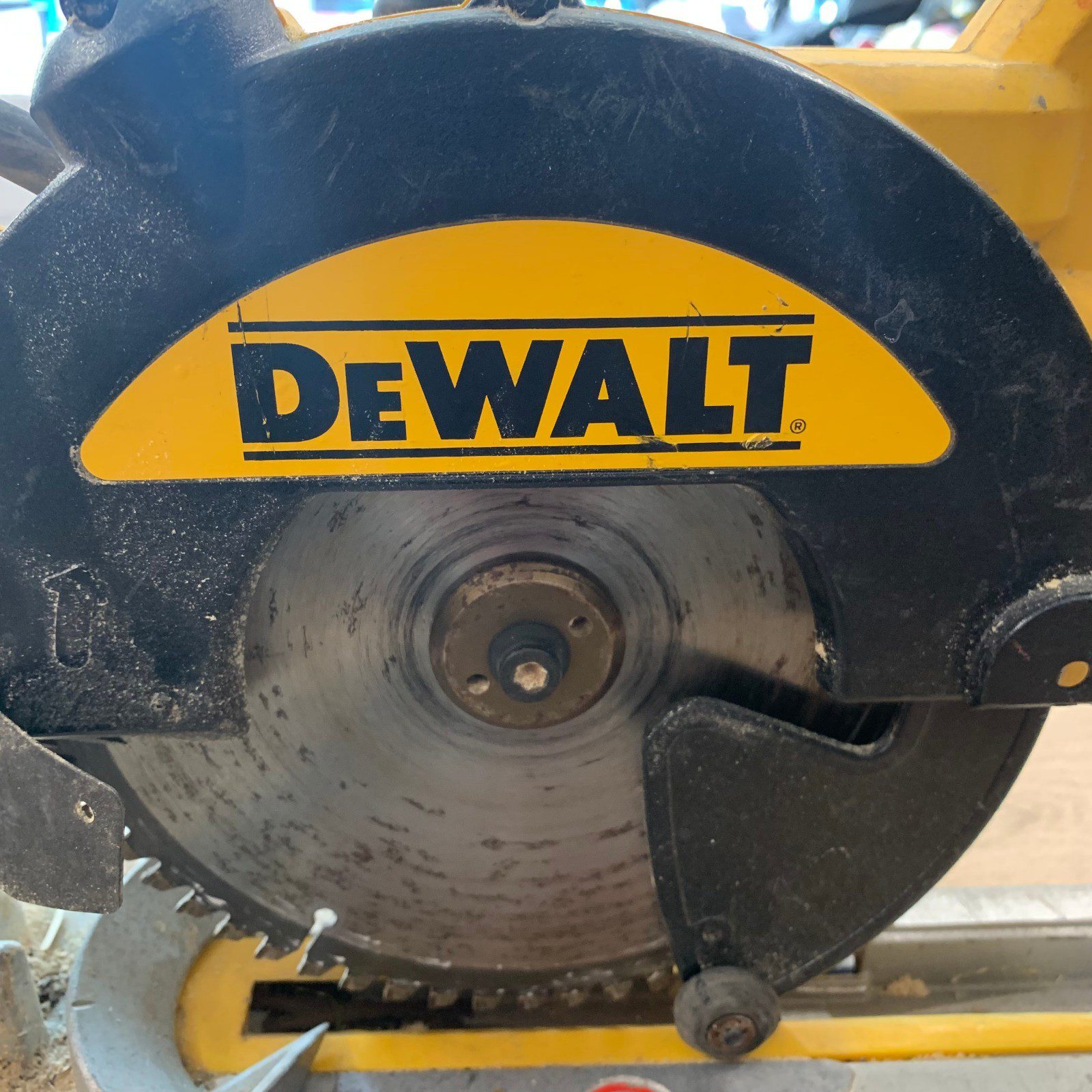 DeWalt DWS773 230V 216mm Sliding Compound Mitre Saw Used - Image 11