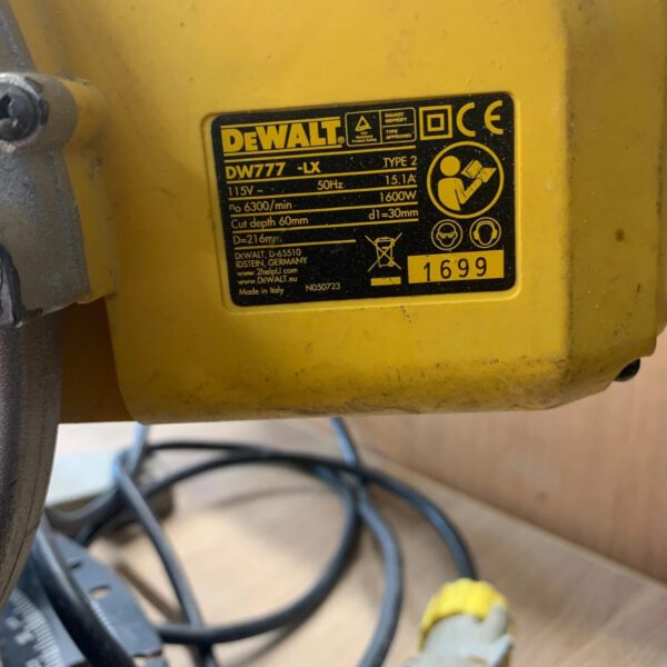 DeWalt DW777-LX 115V 216mm Mitre Saw With Blade Repair Spares