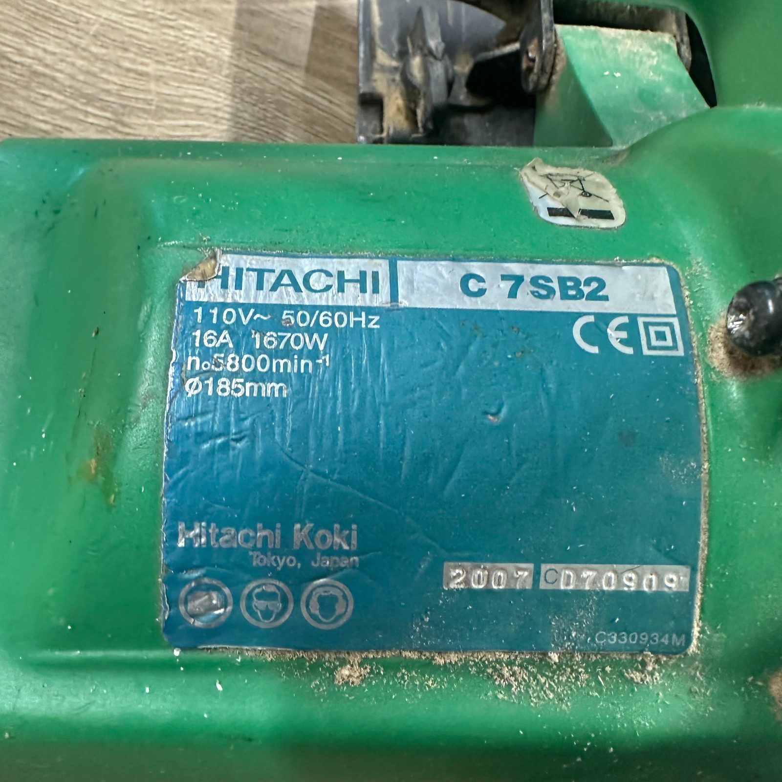 Hitachi C7SB2 110V 185mm Circular Saw 1670W Spares Or Repairs - Image 8