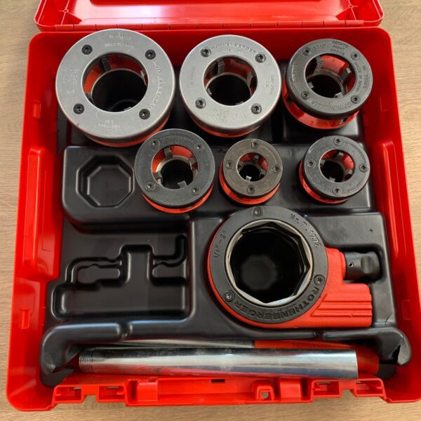 Rothenberger 1/4in to 2in Manual Pipe Threader Set BSPT Right Hand New