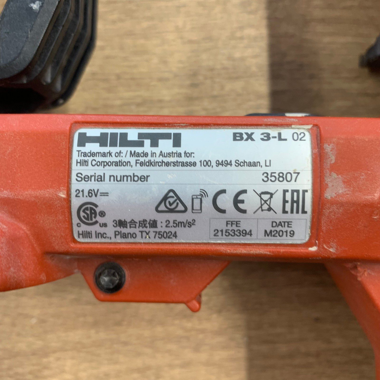 Hilti BX 3-L 21.6V Cordless Concrete Nailer Fastening Tool With Case - Image 6