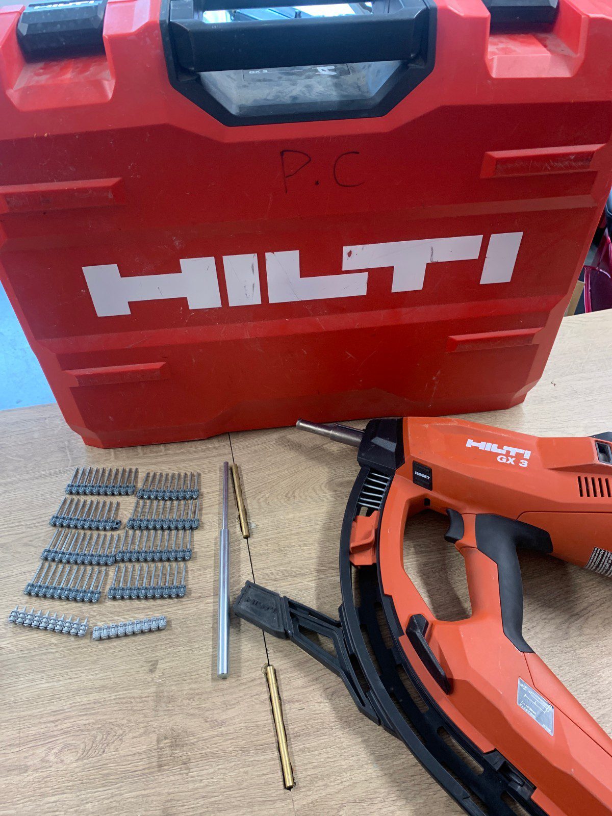 Hilti GX 3 Gas Actuated Concrete Nailer Fastening Tool With Case - Image 1