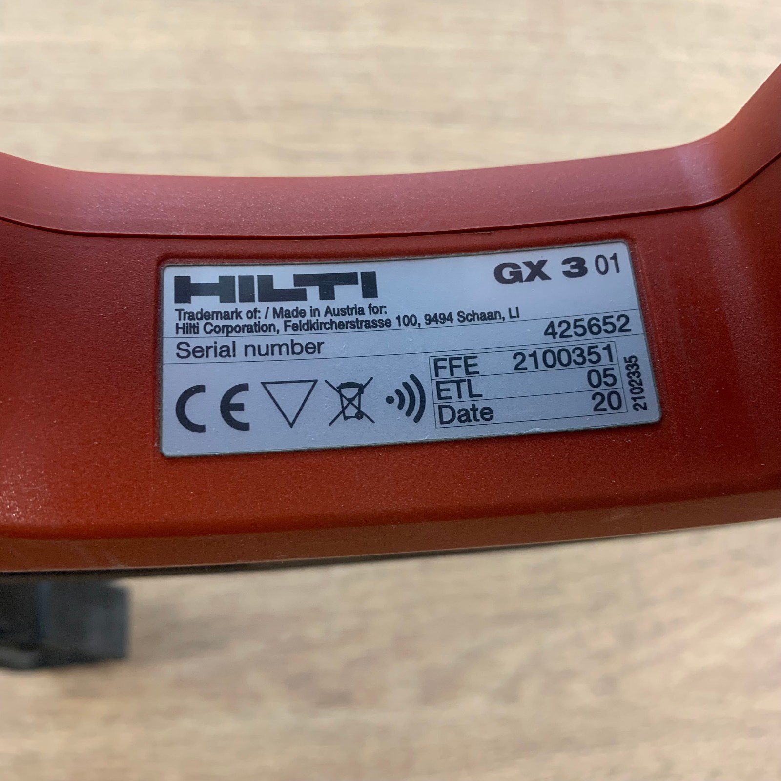 Hilti GX 3 Gas Actuated Concrete Nailer Fastening Tool With Case - Image 10