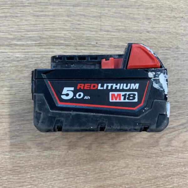Milwaukee M18B5 18V 5.0Ah 90Wh RedLithium Li-Ion Battery Pack Used