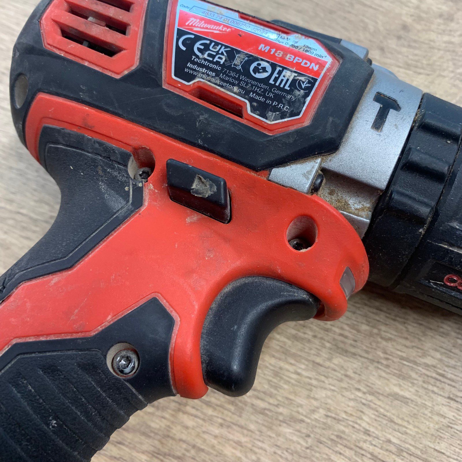 Milwaukee M18 BPDN 18V 13mm Combi Hammer Drill Body Only Refurbished - Image 8