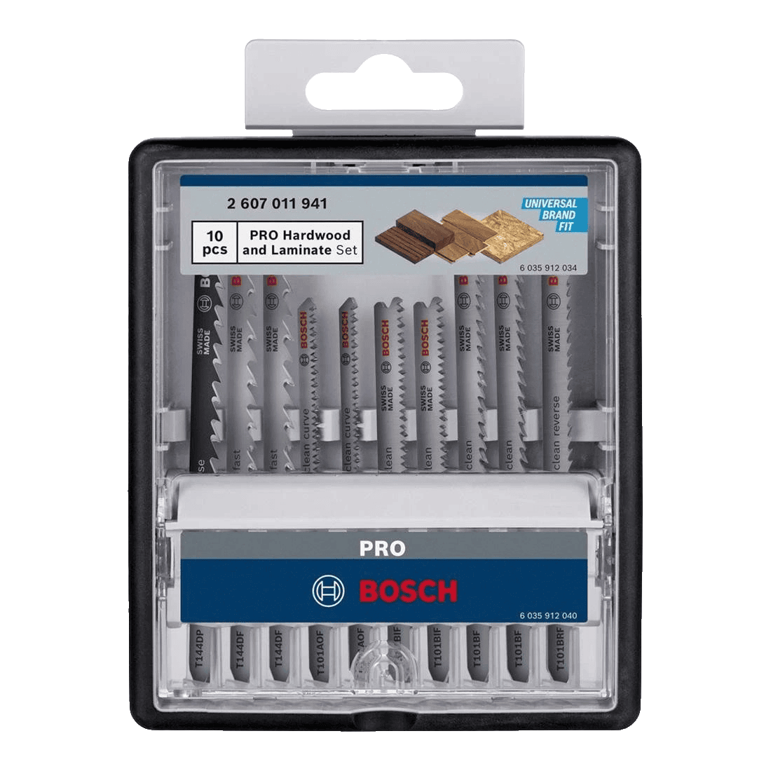 Bosch PRO Hardwood & Laminate Jigsaw Blade Set 10 Piece Universal Fit New - Image 1