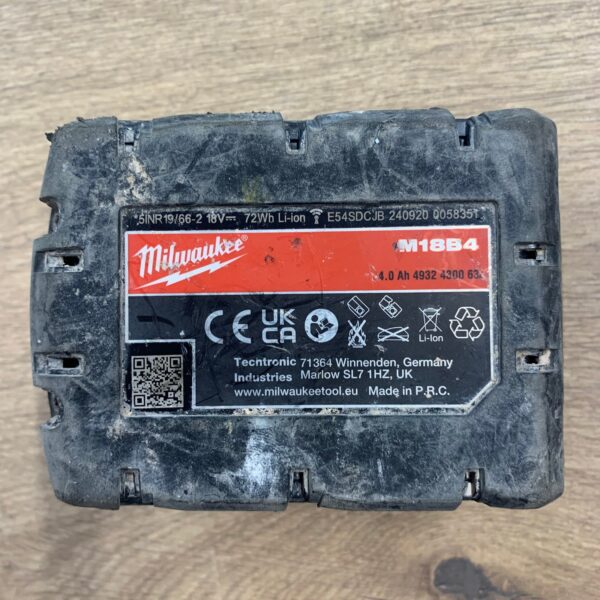 Milwaukee M18B4 18V 4.0Ah 72Wh RedLithium Battery Good Refurbished