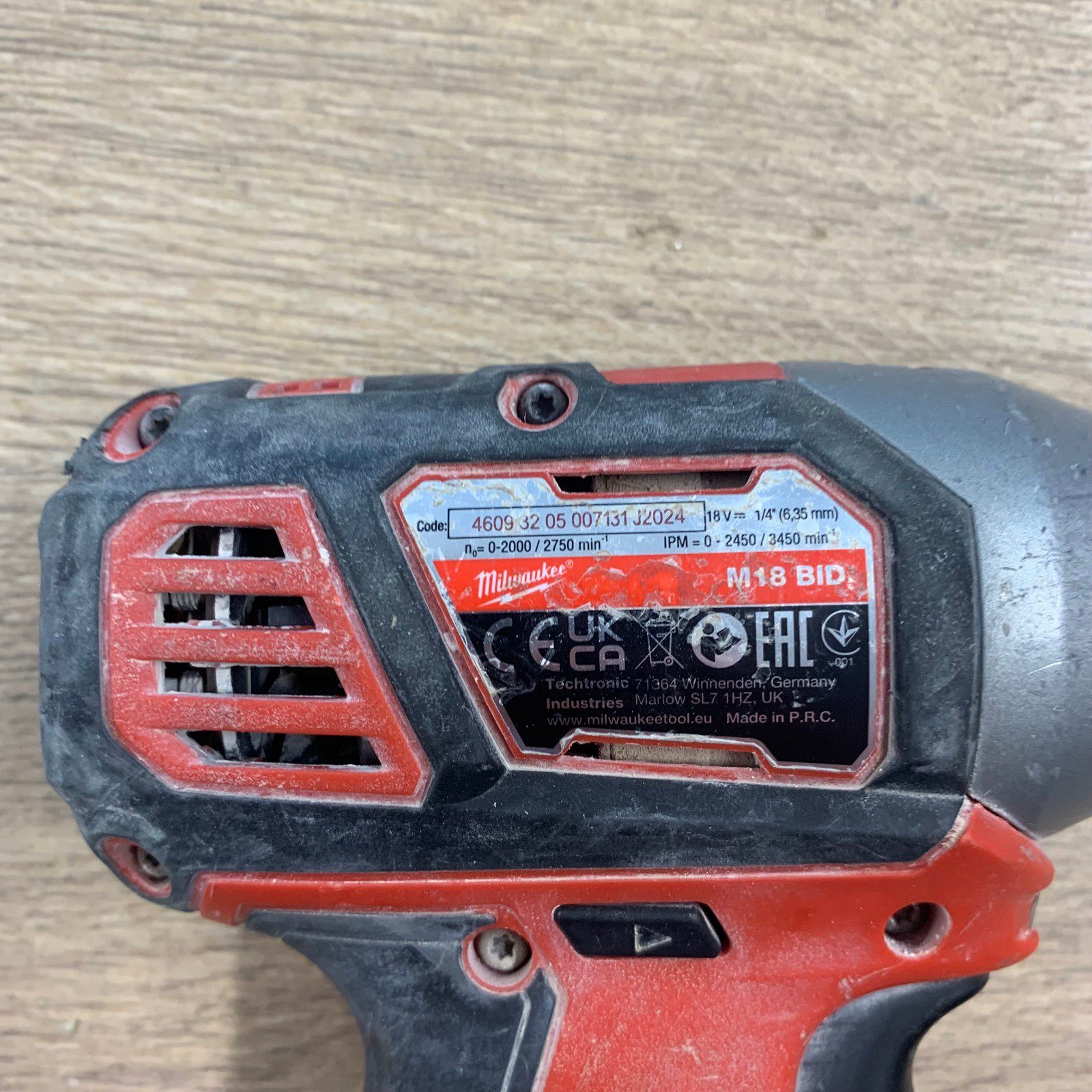 Milwaukee M18 BID 18V 1/4in Hex Impact Driver Body Only Refurbished - Image 2