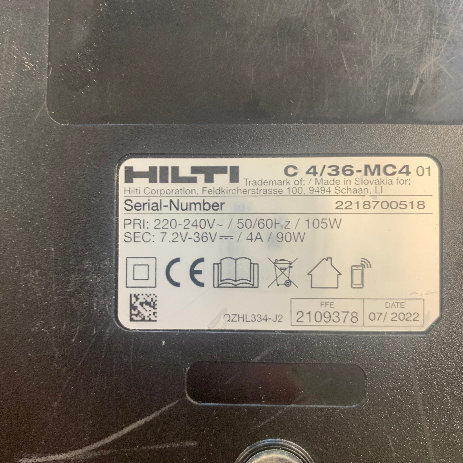 Hilti C 4/36-MC4 230V 4-Port Multi Battery Charger 7.2V-36V - Image 8