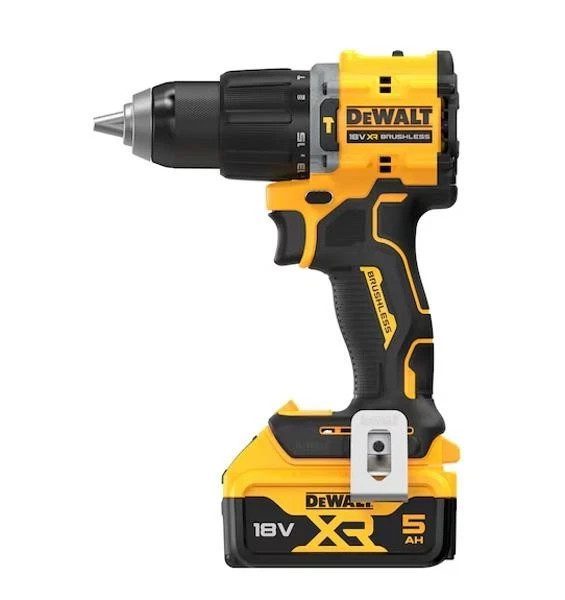 DeWalt DCD799P2T 18V XR Brushless Combi Drill 2x 5Ah Batteries Charger Case