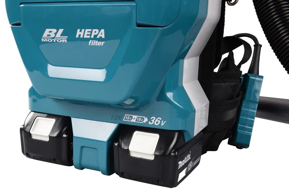Makita DVC261TX25 36V LXT Brushless Backpack Vacuum 2x 5Ah Batteries Charger