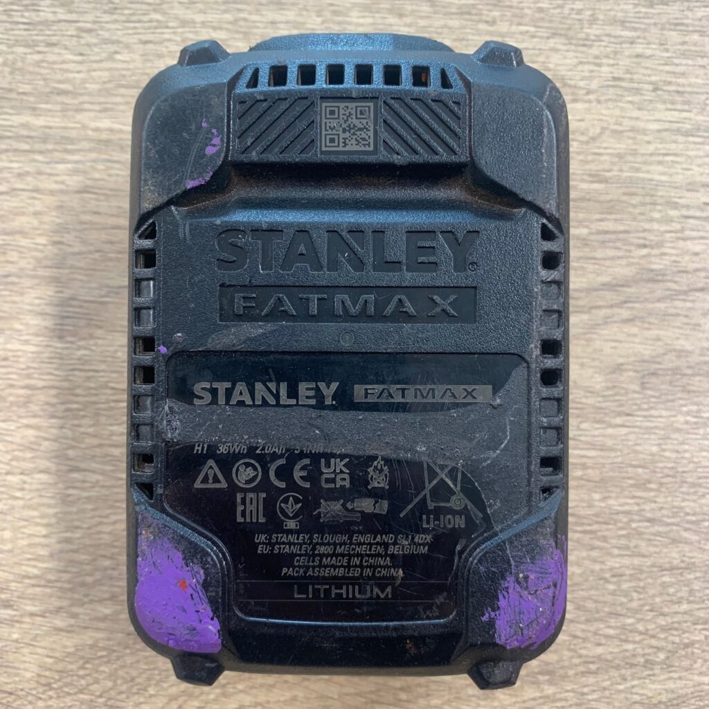 Stanley FatMax V20 18V 2.0Ah 36Wh Lithium Ion Battery SFMCB202 - Used