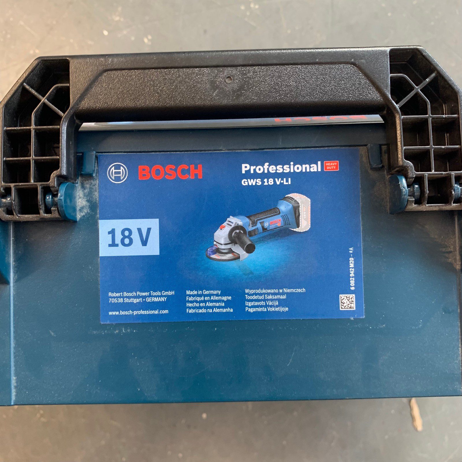 Bosch Professional GWS 18 V-LI 18V Angle Grinder Empty Carry Case Only - Image 3