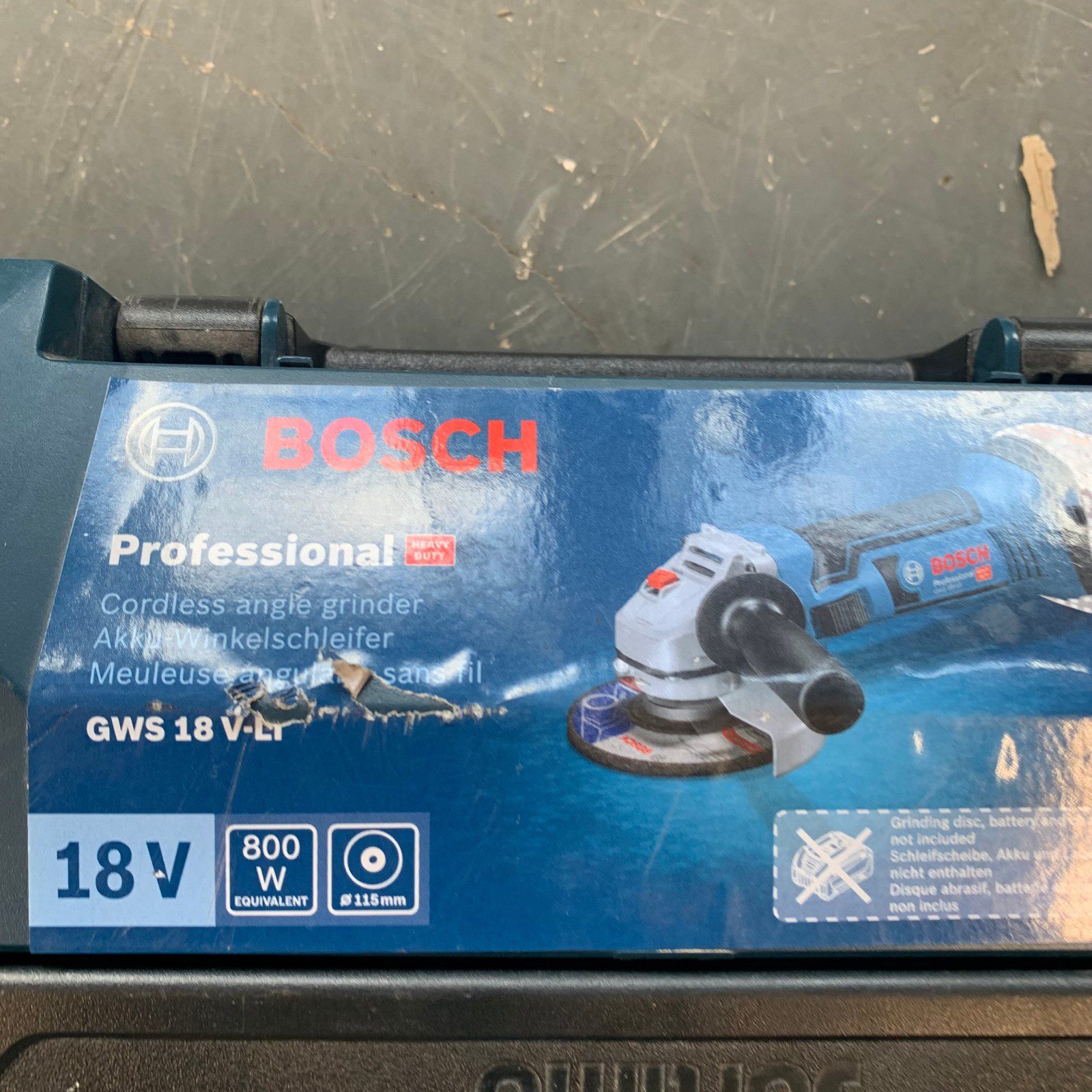 Bosch Professional GWS 18 V-LI 18V Angle Grinder Empty Carry Case Only - Image 11
