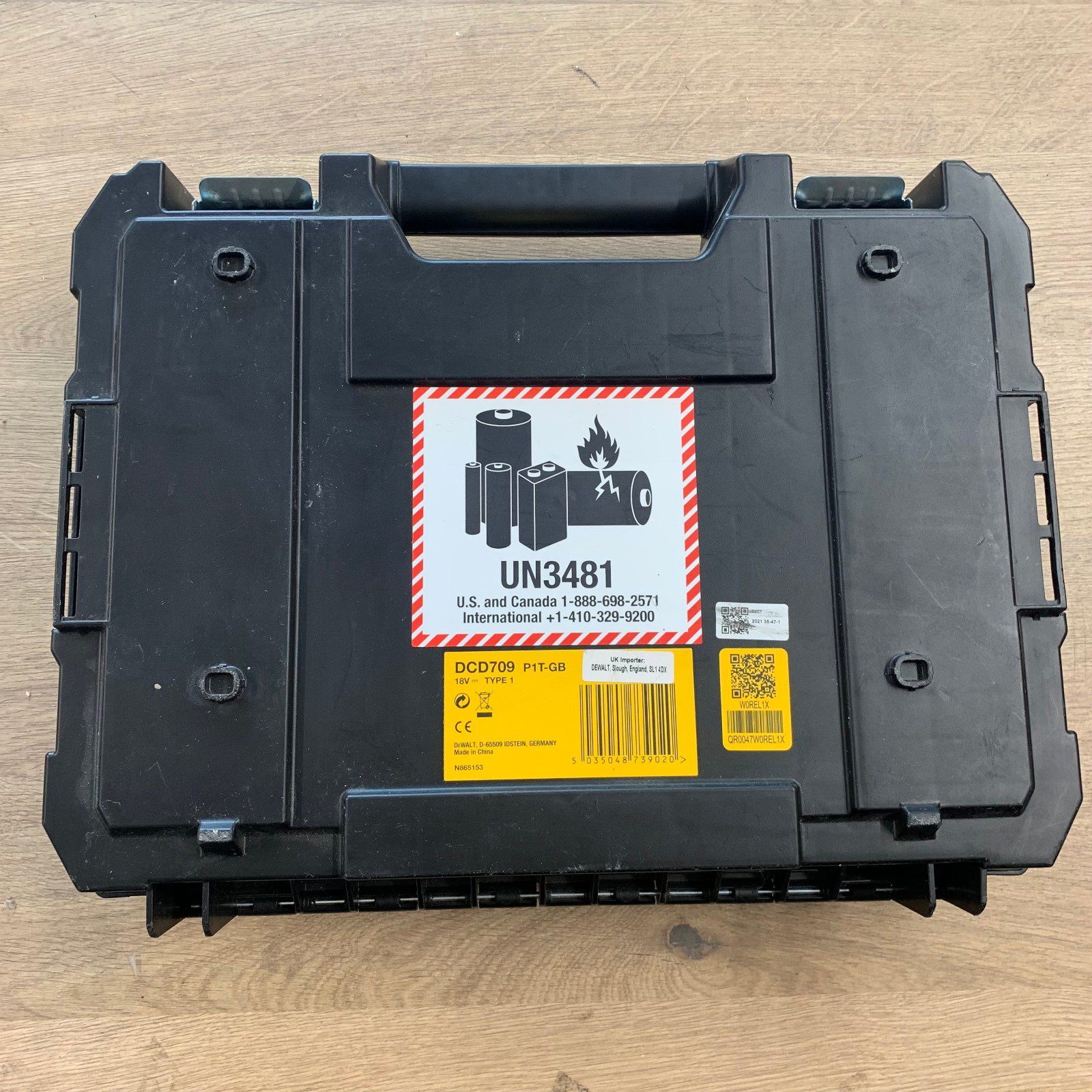 DeWalt DCD709P1T 18V XR Brushless Combi Drill Empty TSTAK Carry Case Only - Image 3