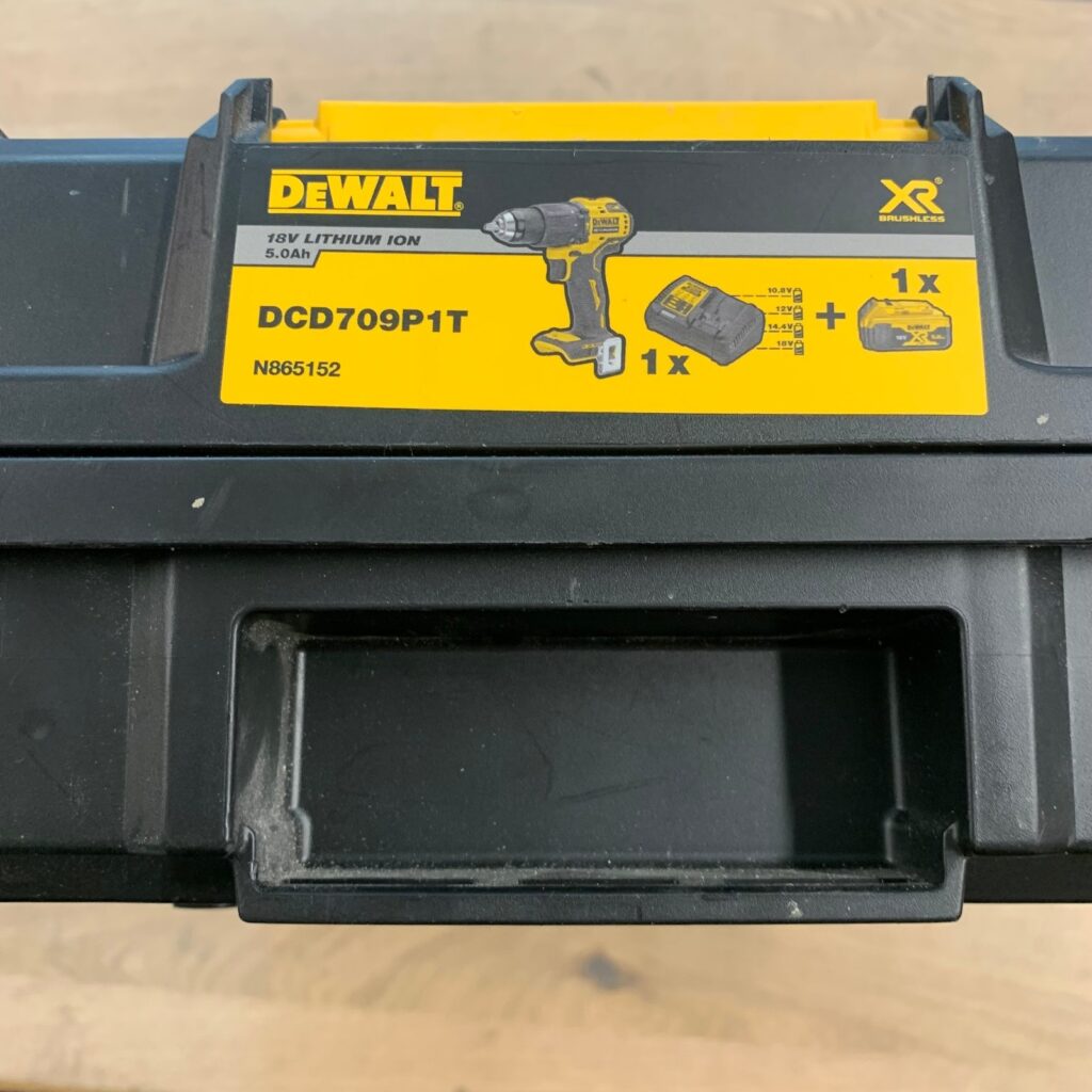 DeWalt DCD709P1T 18V XR Brushless Combi Drill Empty TSTAK Carry Case Only